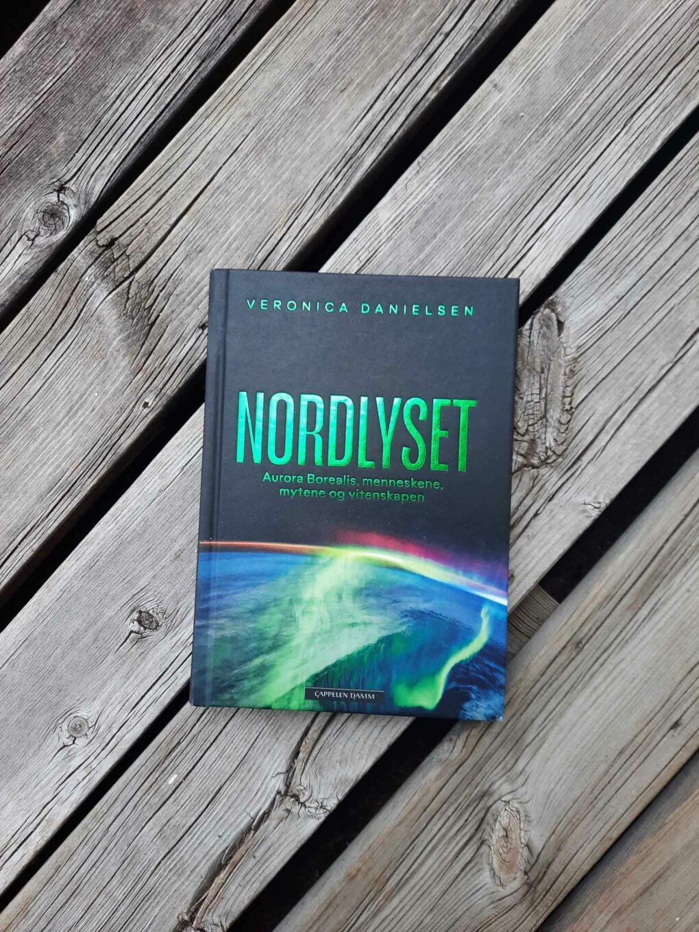 Fotografi av boken Nordlyset skrevet av Veronica Danielsen